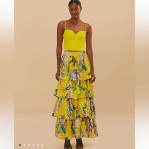 NWT FARM Rio Jellyfish Maxi Skirt, M